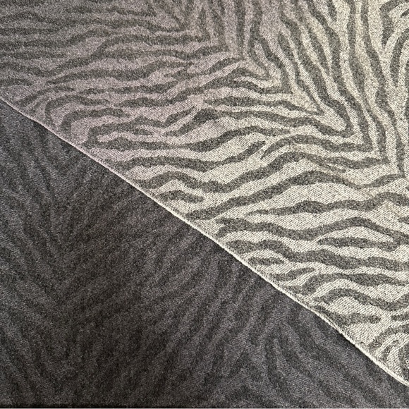 Echo New York Grey Ombre Zebra Stripe Winter Scarf - Picture 3 of 6